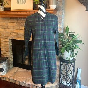 Pendleton Tartan Plaid Flannel Nightgown / Nightshirt – 100% Cotton – Size S